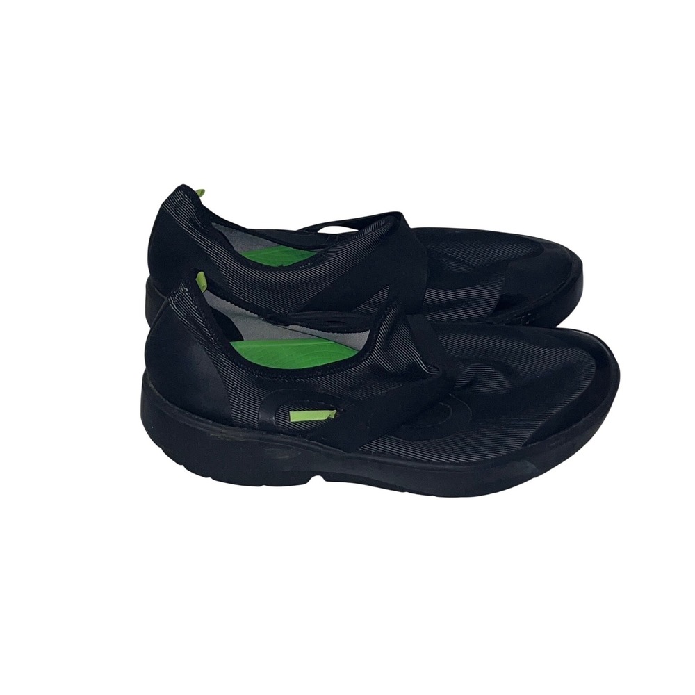 OOFOS OOmg Low Recovery Shoes Men 9 Black Lime